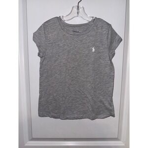 Polo Ralph Lauren Gray Girls T-Shirt Size M (8/10)